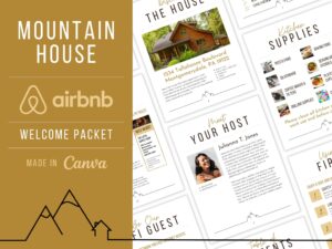 Mountain House Rental Welcome Book Template