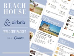 Beach House Rental VRBO Airbnb Welcome Book Guide Template