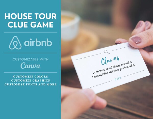 House Tour Clue Game Cards for Rental Properties - Image 3