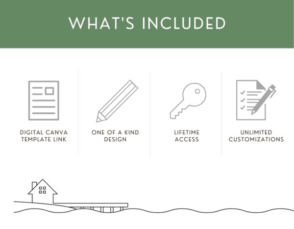 Lake House AirBNB and Rental Welcome Book Canva Template - Image 5