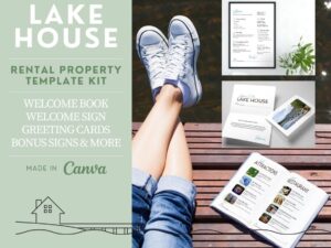 Lake House Rental Property Template Kit