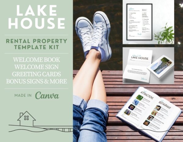 Lake House Rental Property Template Kit